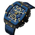 VYRONIX – Men’s Sport Chronograph Watch with Leather Strap Sergio Cavelli