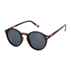 MV Weston — Round Acetate Sunglasses Black Orange