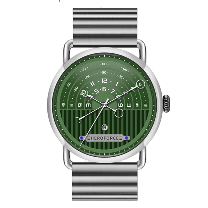 HeroForce 5005B – Men’s Minimal Dial Watch - Stainless Steel Strap Martino Valenti