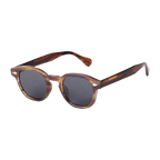 MV Ashford — Round Acetate Sunglasses Blue Orange