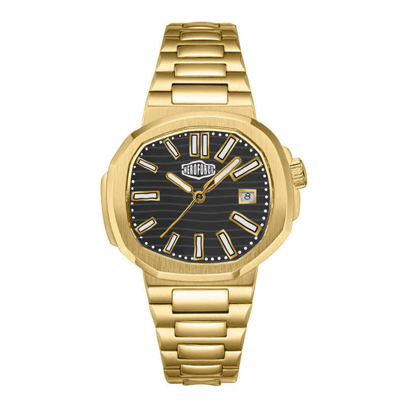 HeroForce 5019 - Classic Men’s Quartz Watch - Stainless Steel Strap & Date Window Martino Valenti