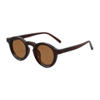 MV Hawthorne — Round Acetate Sunglasses Black Orange 3