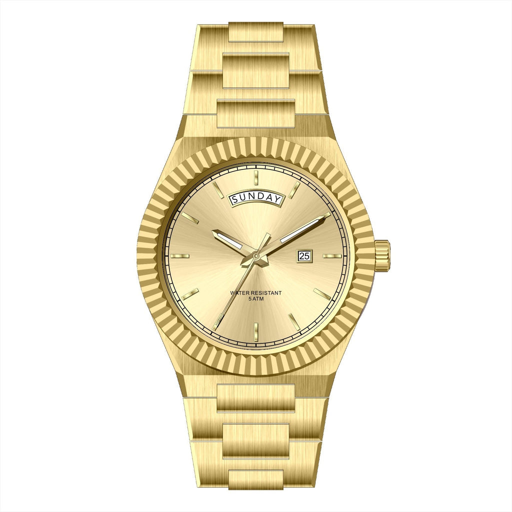 AURIXA GL – Men’s 18K Gold Plated Luxury Executive Wristwatch