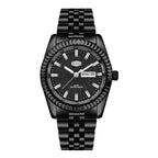 HeroForce 5083 – Luxury Analog Watch with Fluted Bezel & Sunburst Ripple Dial Martino Valenti