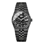 HeroForce 5036B - Ocean Wave – Arabic Dial Watch with Fluted Bezel Martino Valenti