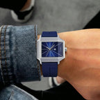 GRAVONX – Men’s Designer Square Dial Watch with Minimalist Face GIORGIO MARENO