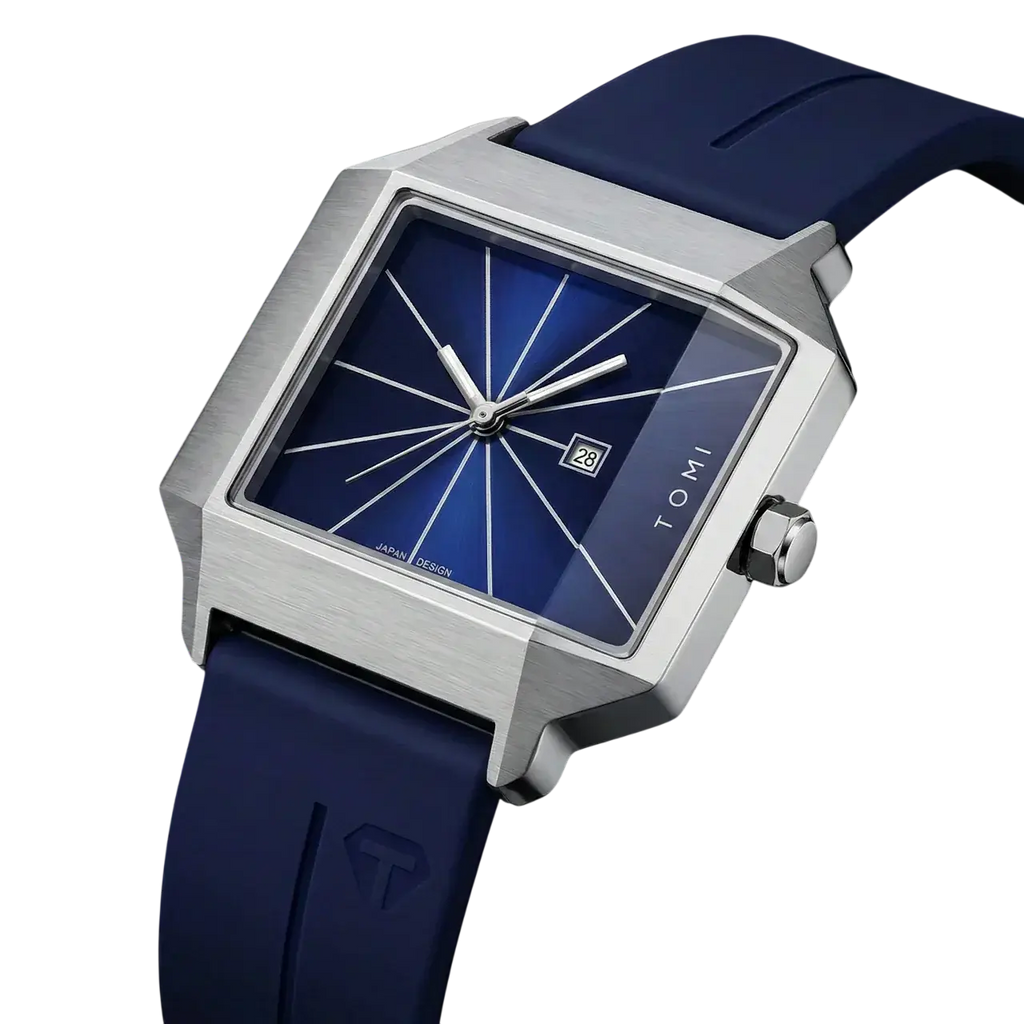 GRAVONX – Men’s Designer Square Dial Watch with Minimalist Face GIORGIO MARENO