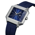 GRAVONX – Men’s Designer Square Dial Watch with Minimalist Face GIORGIO MARENO