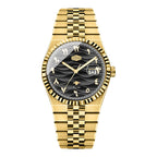 HeroForce 5036B - Ocean Wave – Arabic Dial Watch with Fluted Bezel Martino Valenti