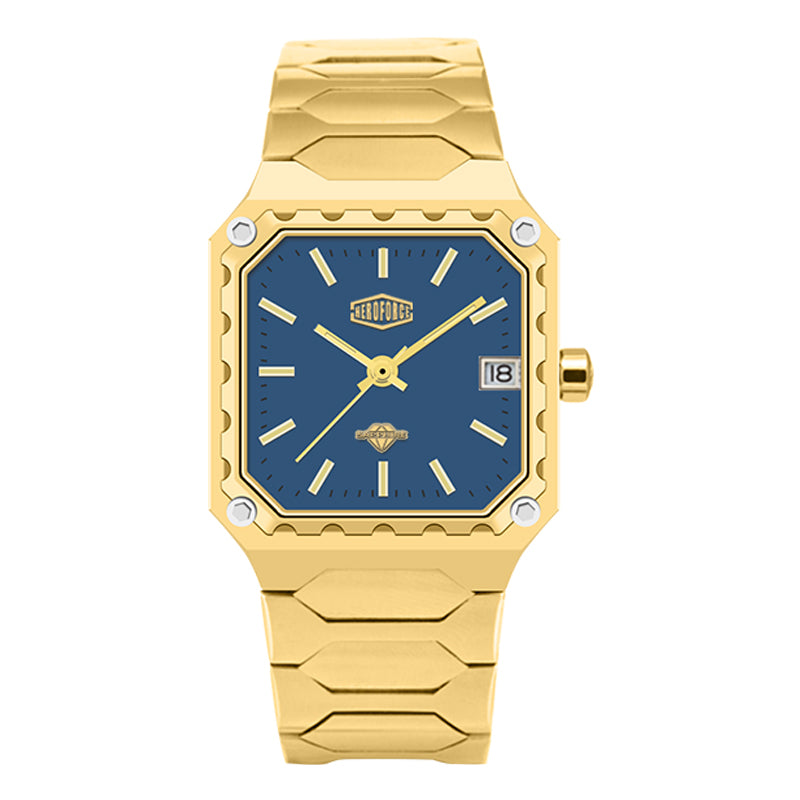 HeroForce 5045 - Square Case Analog Watch for Daily Wear Martino Valenti
