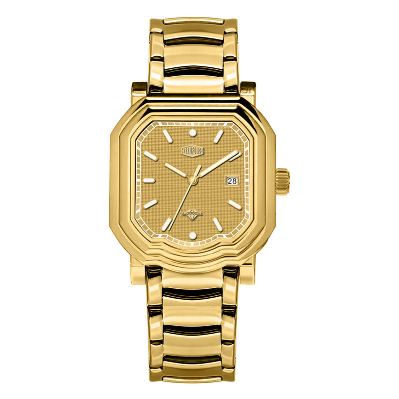 HeroForce 5051S – Men’s Geometric Analog Watch with Textured Dial Martino Valenti