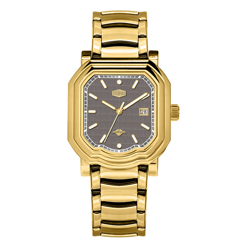 HeroForce 5051S – Men’s Geometric Analog Watch with Textured Dial Martino Valenti