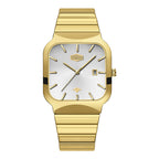 HeroForce 5055GL - Luxury Square Analog Watch with Sapphire Glass & Date Display Martino Valenti
