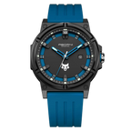 Men’s tactical sport watch with silicone band from Gregor Palmer, featuring digital display and robust design for active wear.