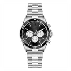 MERXON CB – Men’s Classic Black Sunray Dial Chronograph Steel Watch
