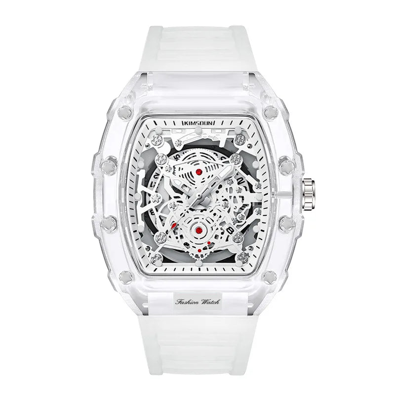 Giorgio Mareno ZYNRAXIS sports watch with black strap and digital display, close-up view highlighting the watch face and brand logo