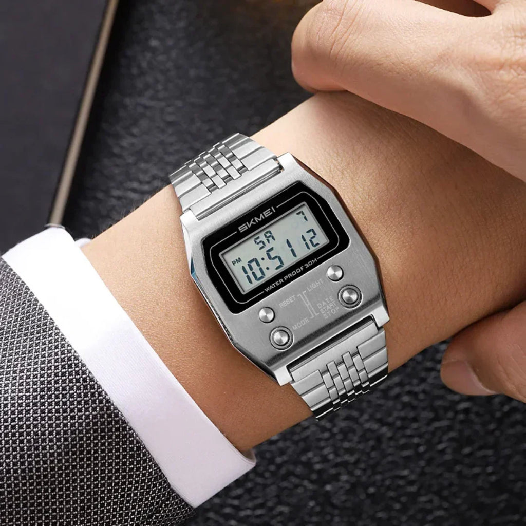 AXYRON – Men’s Digital Stainless Steel Watch GIORGIO MARENO