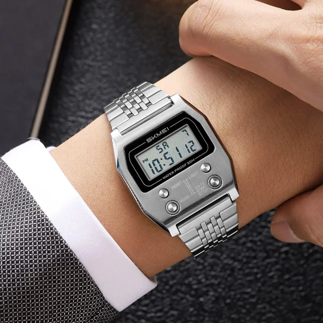 AXYRON – Men’s Digital Stainless Steel Watch GIORGIO MARENO