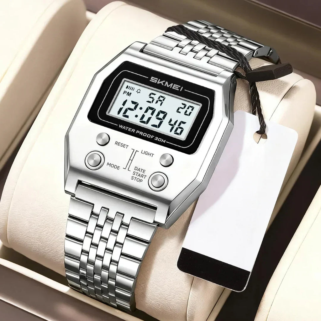 AXYRON – Men’s Digital Stainless Steel Watch GIORGIO MARENO
