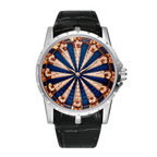 New Fashion Men's Watch with Creative Skull Design, Leather Strap, Elegant Wristwatch, Perfect Birthday or Anniversary Gift for Husband, Boyfriend, Friend Martino Valenti