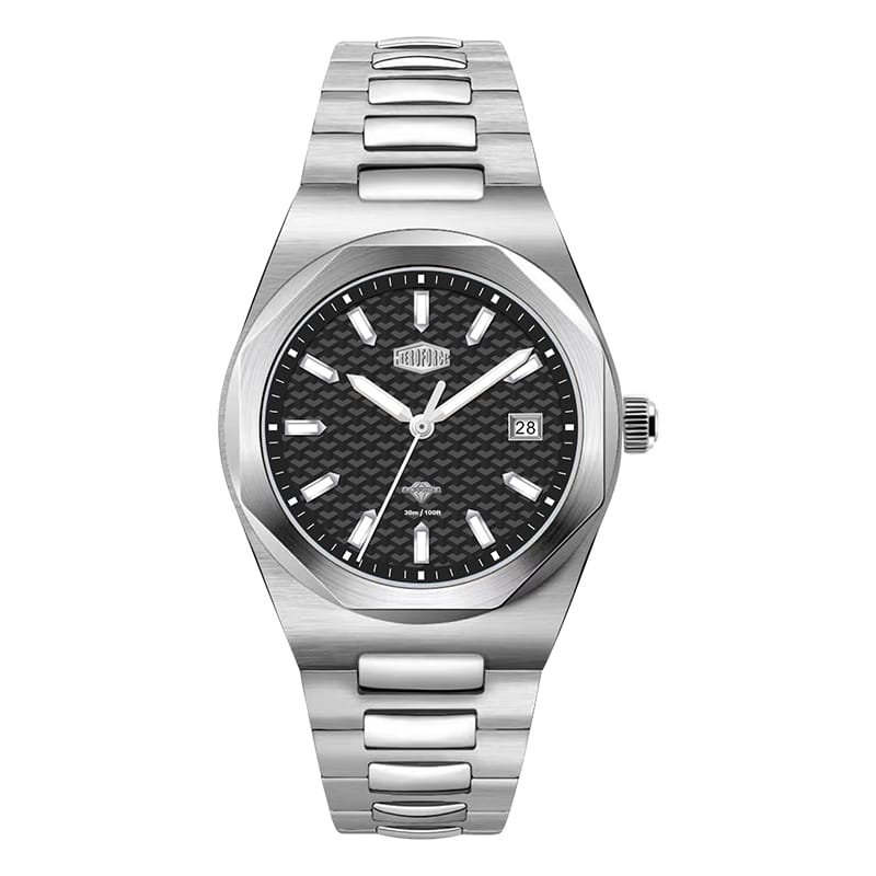 HeroForce 5041 – Luxury Analog Watch with 3D Mosaic Dial & Sapphire Glass Martino Valenti