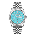 HeroForce 5083 – Luxury Analog Watch with Fluted Bezel & Sunburst Ripple Dial Martino Valenti