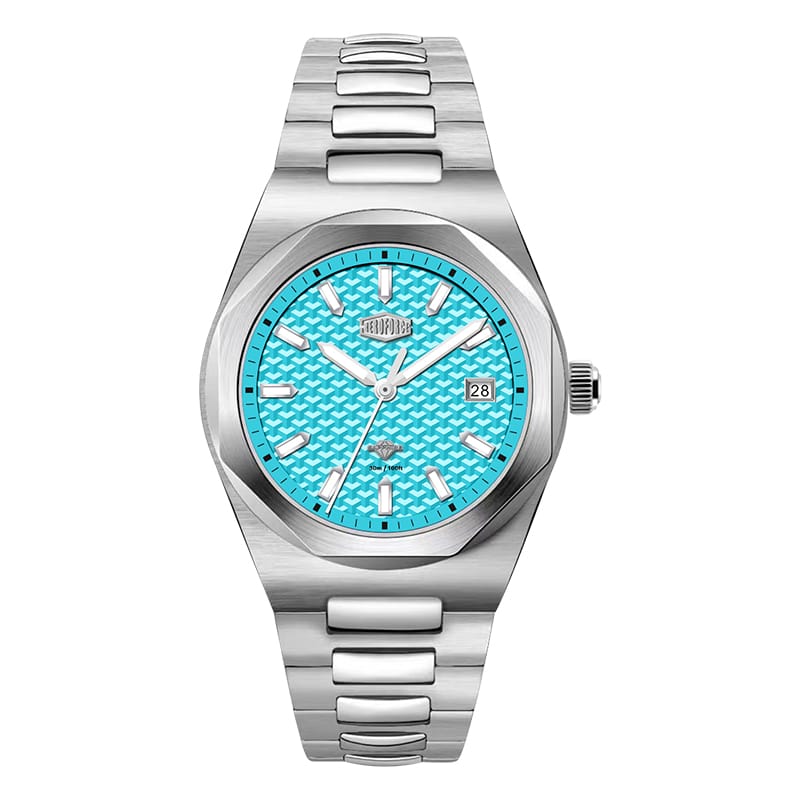 HeroForce 5041 – Luxury Analog Watch with 3D Mosaic Dial & Sapphire Glass Martino Valenti