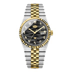 HeroForce 5036B - Ocean Wave – Arabic Dial Watch with Fluted Bezel Martino Valenti