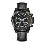 VEXRON-XP BY – Men’s Stealth Black & Yellow Carbon Chrono Sport Tactical Watch