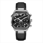VORIXA OB – Men’s Classic Obsidian Black Horizontal Dial Steel Business Watch