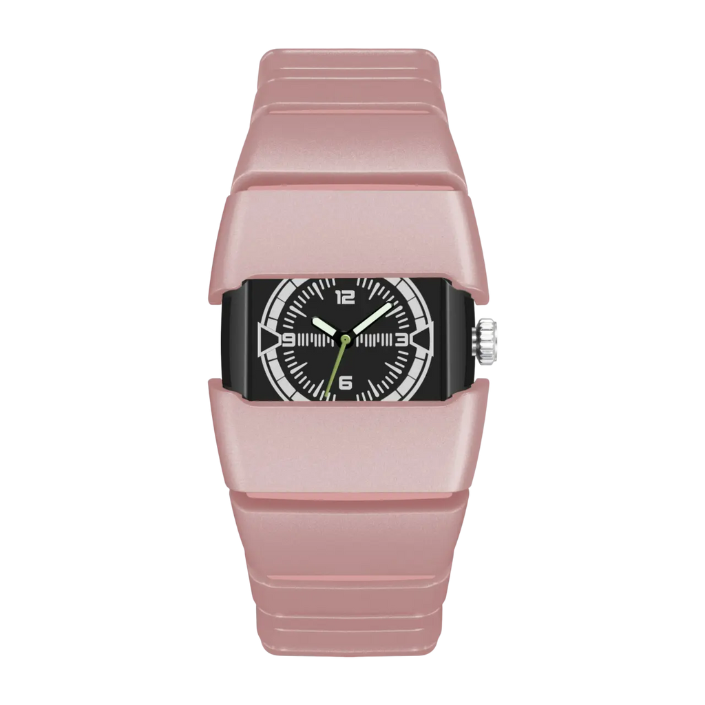 Maurice Belmont TURVEX men's rectangular designer watch with metal bracelet, showcasing a sleek timepiece with silver-tone finish.