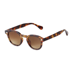 MV Ashford — Round Acetate Sunglasses Teal Orange