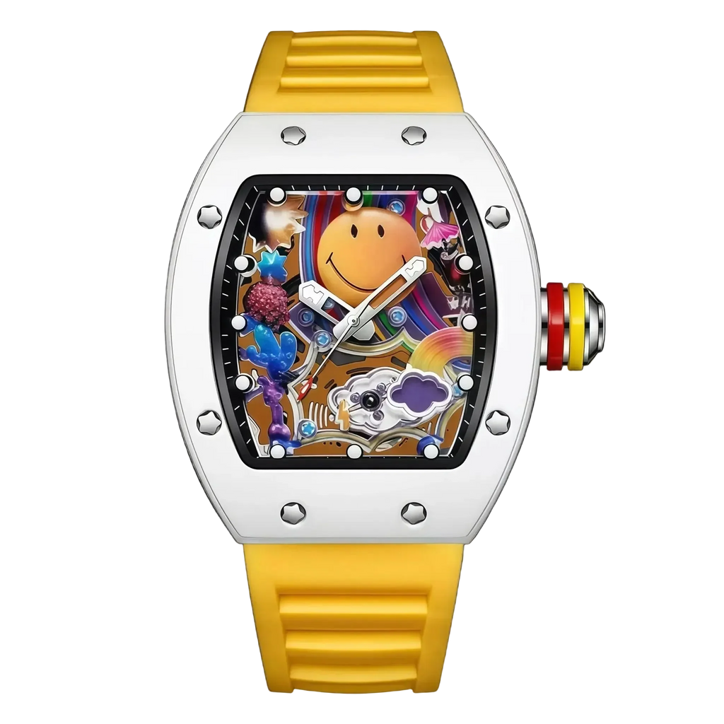 VIBELIX – Men’s Designer Art Dial Watch with Sport Strap Sergio Cavelli