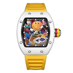VIBELIX – Men’s Designer Art Dial Watch with Sport Strap Sergio Cavelli