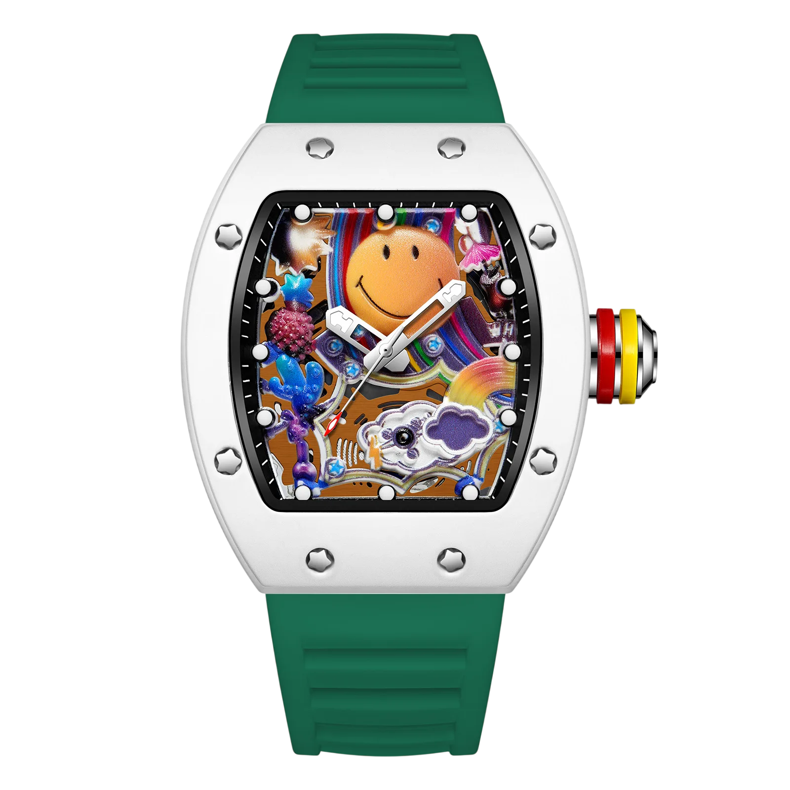 VIBELIX – Men’s Designer Art Dial Watch with Sport Strap Sergio Cavelli
