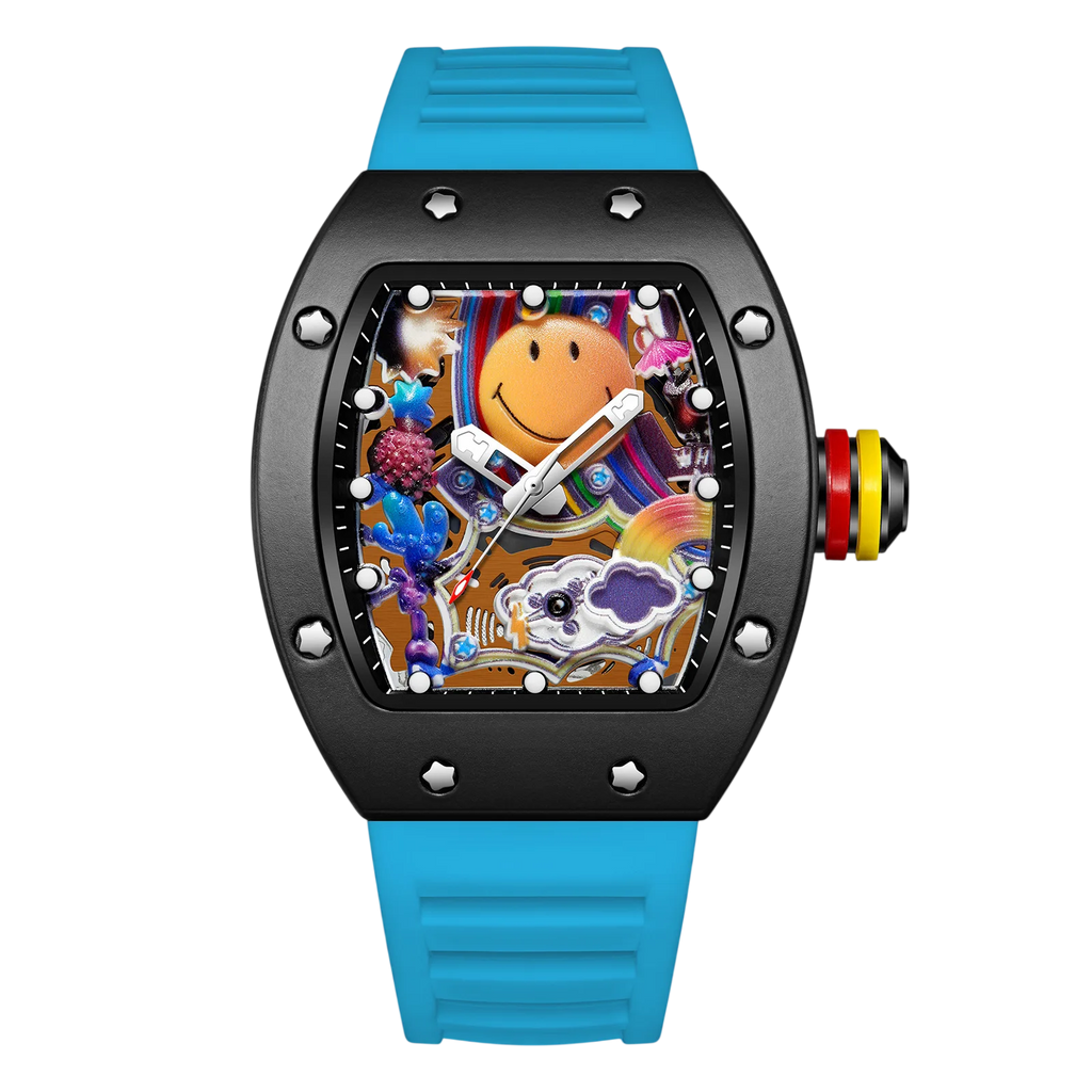 VIBELIX – Men’s Designer Art Dial Watch with Sport Strap Sergio Cavelli