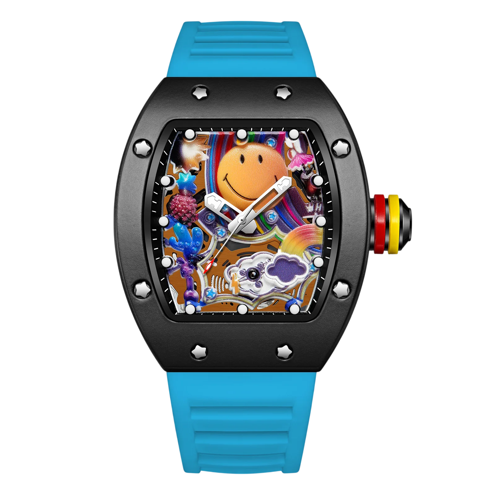 VIBELIX – Men’s Designer Art Dial Watch with Sport Strap Sergio Cavelli