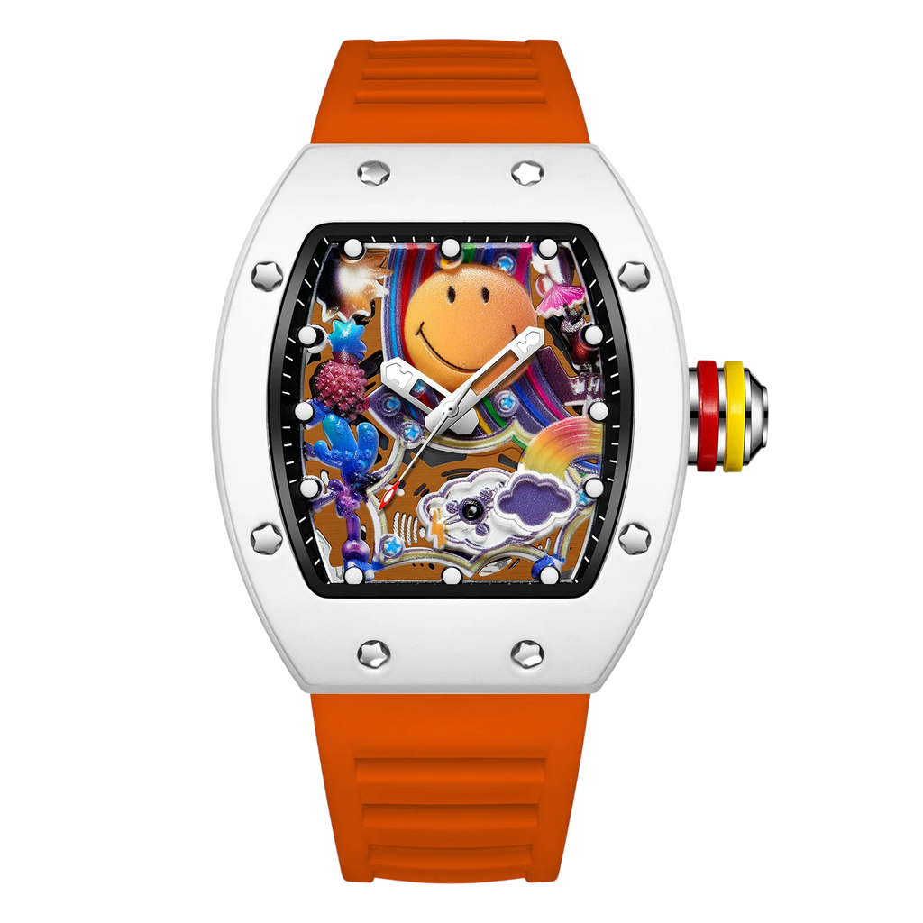 VIBELIX – Men’s Designer Art Dial Watch with Sport Strap Sergio Cavelli