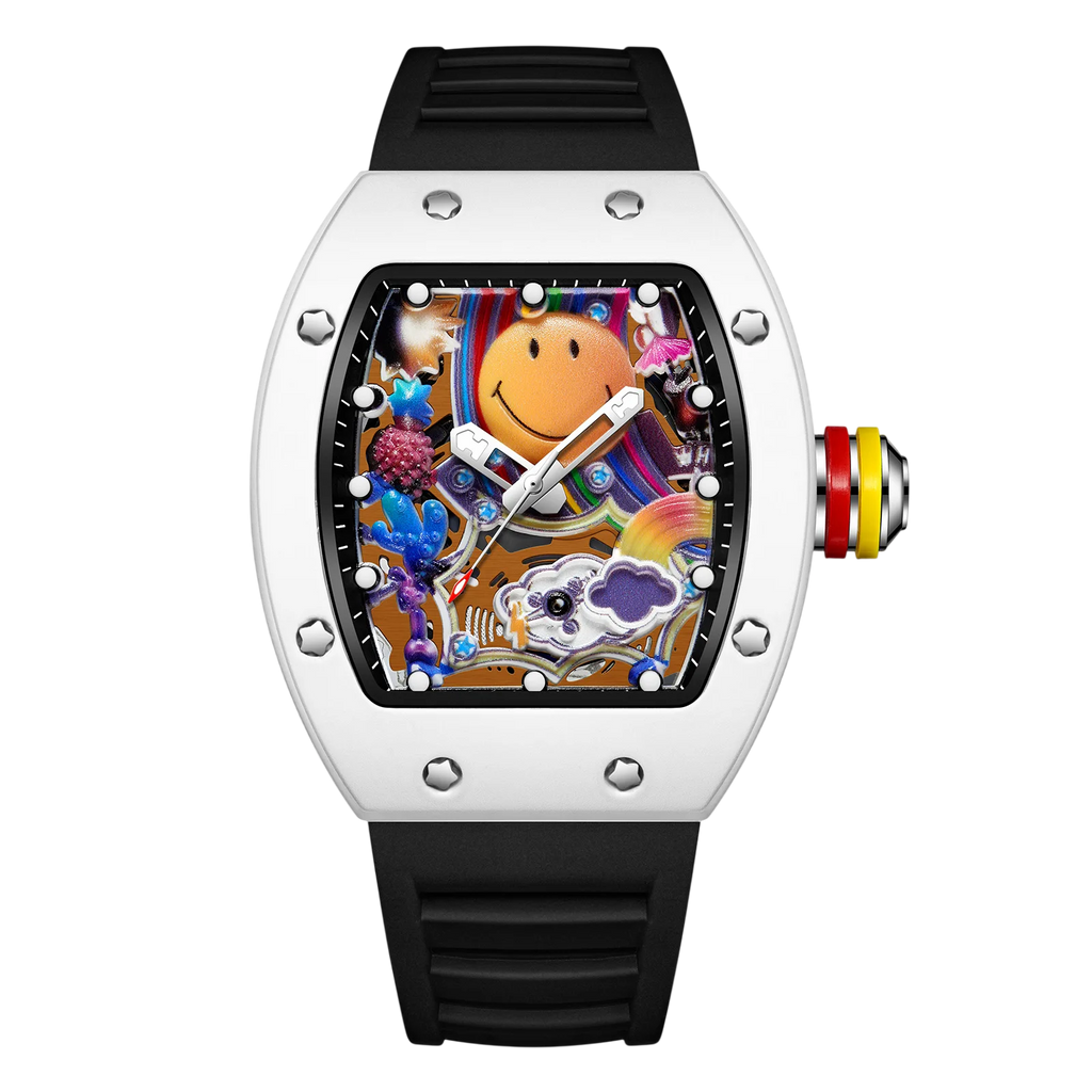 VIBELIX – Men’s Designer Art Dial Watch with Sport Strap Sergio Cavelli