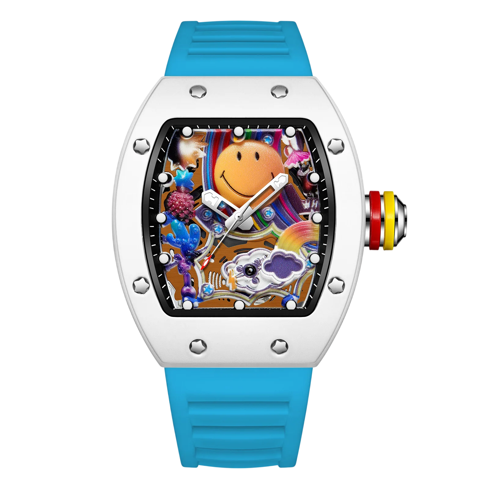 VIBELIX – Men’s Designer Art Dial Watch with Sport Strap Sergio Cavelli